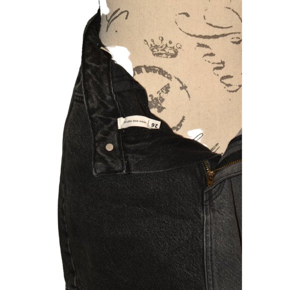 PacSun Two-Tone Gray Jean 5-Pocket Mini Skirt, size 26 - Picture 7 of 13